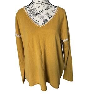 Johnny Was 100% Cashmere Sweater